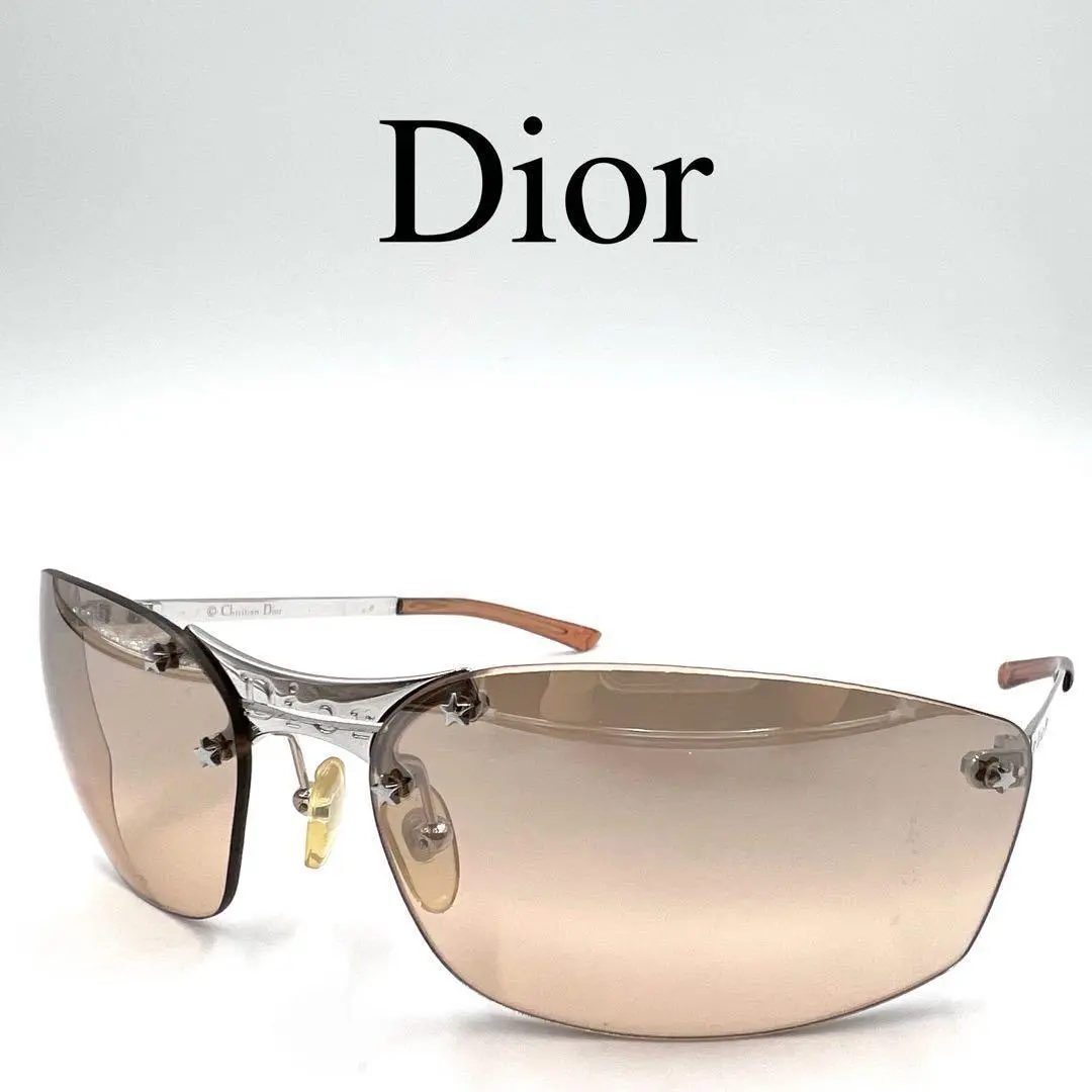 Christian Dior レディース サングラス スター 星 YB7KH Dior - 美品 Dior ディオール YB714 サングラス MINIPOP レンズ