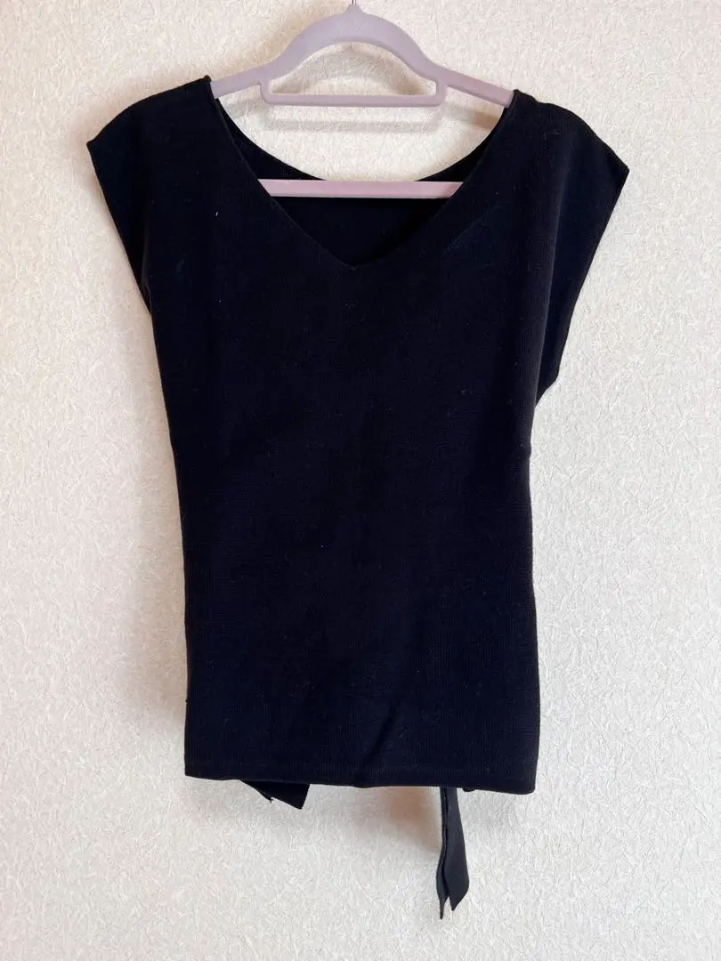 Thumbnail of Black U-neck sleeveless 4-way 31 Sons de Mode