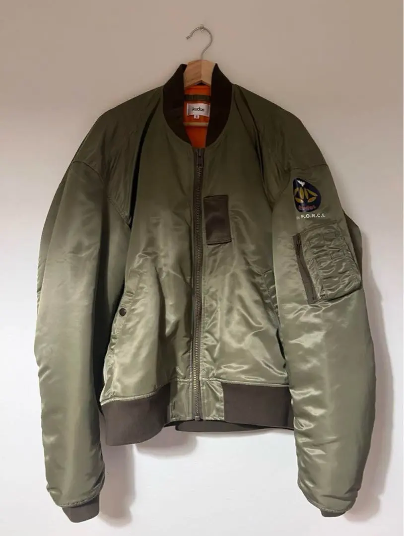 BIG SHOULDER MA-1 JACKET / GRAY – kudoskudos-online
