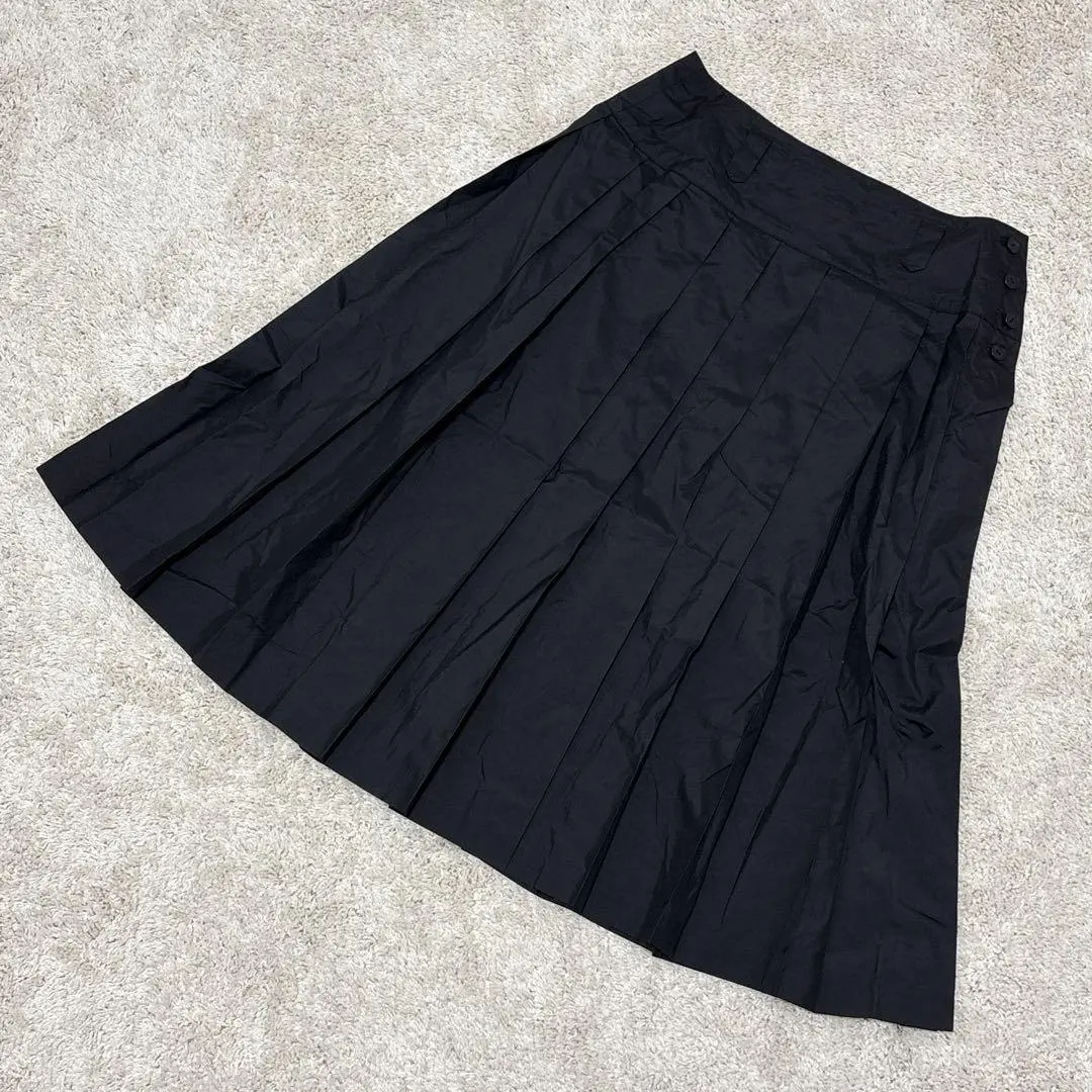 Thumbnail of Excellent condition yoshie inaba pleated skirt (M) black formal wear made in Japan