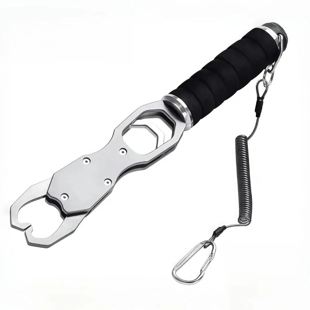 Thumbnail of Fish Grip, Aluminum Alloy, Measuring Function, Fish Gripper, Rust Resistant, 360-degree Rotation