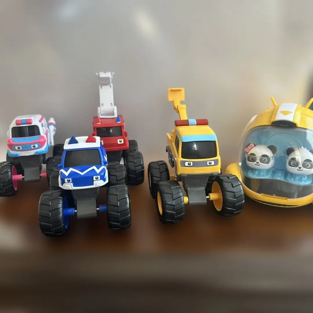 ベビーバス　モンスターカー　5台セット Qoo10] ベビーバス [Babybus] モンスターカー x : おもちゃ・知育