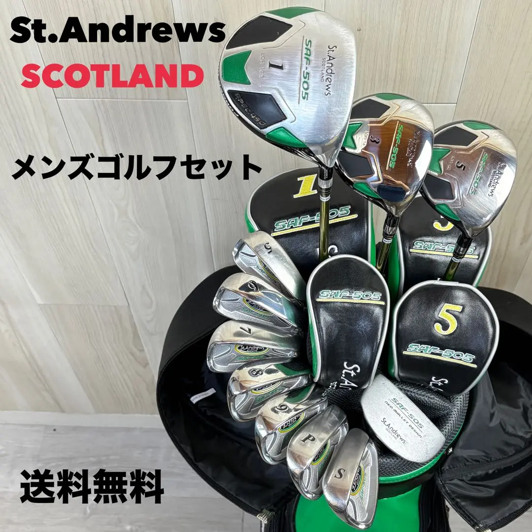 良品　St.Andrews　メンズ　ゴルフフルセット　買い足し不要　即ラウンド可 2025年最新】St ANDREWS クラブセットの人気アイテム - メルカリ