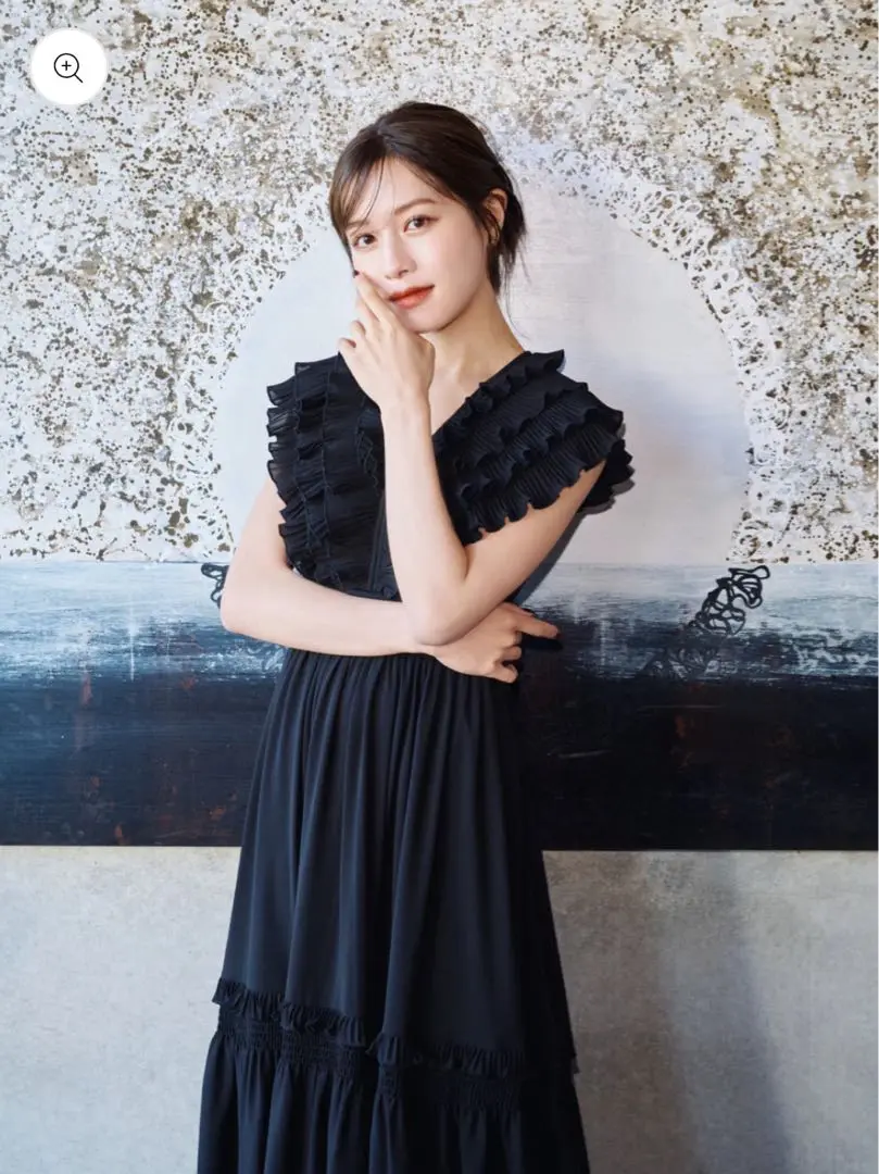 ワンピース Pleats collar Chiffon Dress laube blanc Pleats collar Chiffon Dress – L'AUBE BLANC