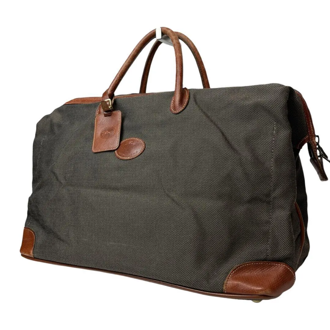 Thumbnail of Good condition LONGCHAMP 2972 Boston bag canvas leather large capacity