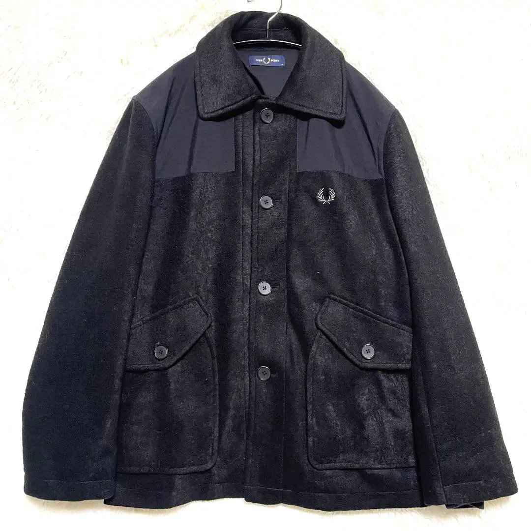 美品 フレッドペリー ドンキーコート メルトン ウール ジャケット ネイビー S Fred Perry ドンキーコート M ネイビー - メルカリ