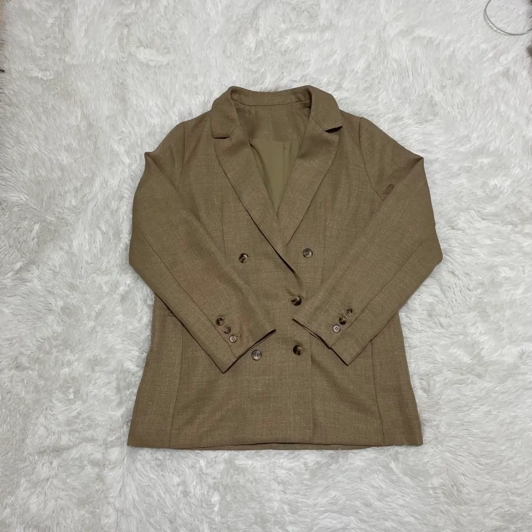 Thumbnail of Louere Double Jacket, Size L, Beige, Oversized, Outerwear