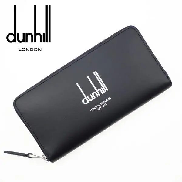 ◆１万円◆【未使用】新品 dunhill 長財布 レザー黒 WM1390A dunhill】ダンヒル 長財布 札入れ ブラック ロングウォレット