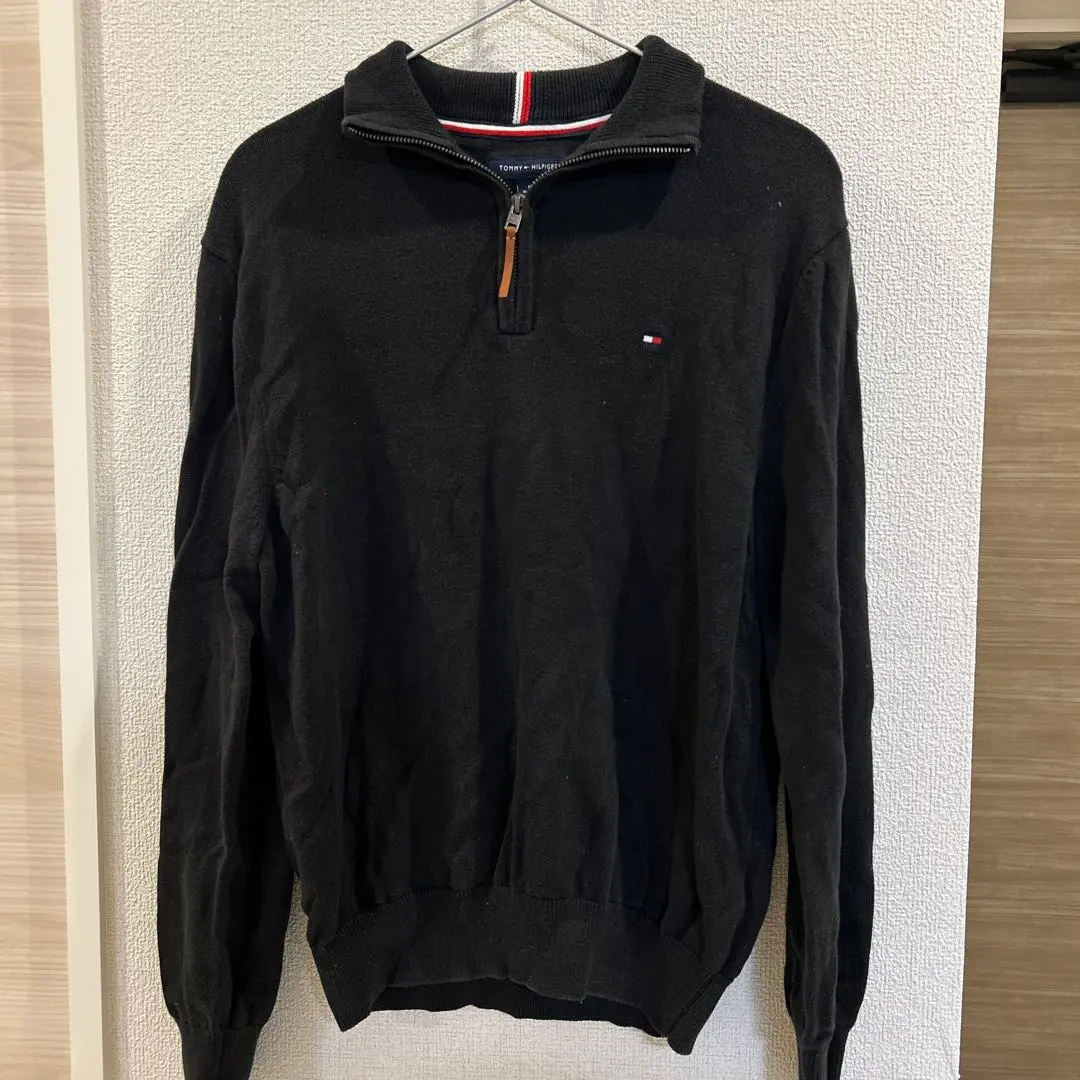 湯米·希爾費格 黑色 針織衫 的縮圖