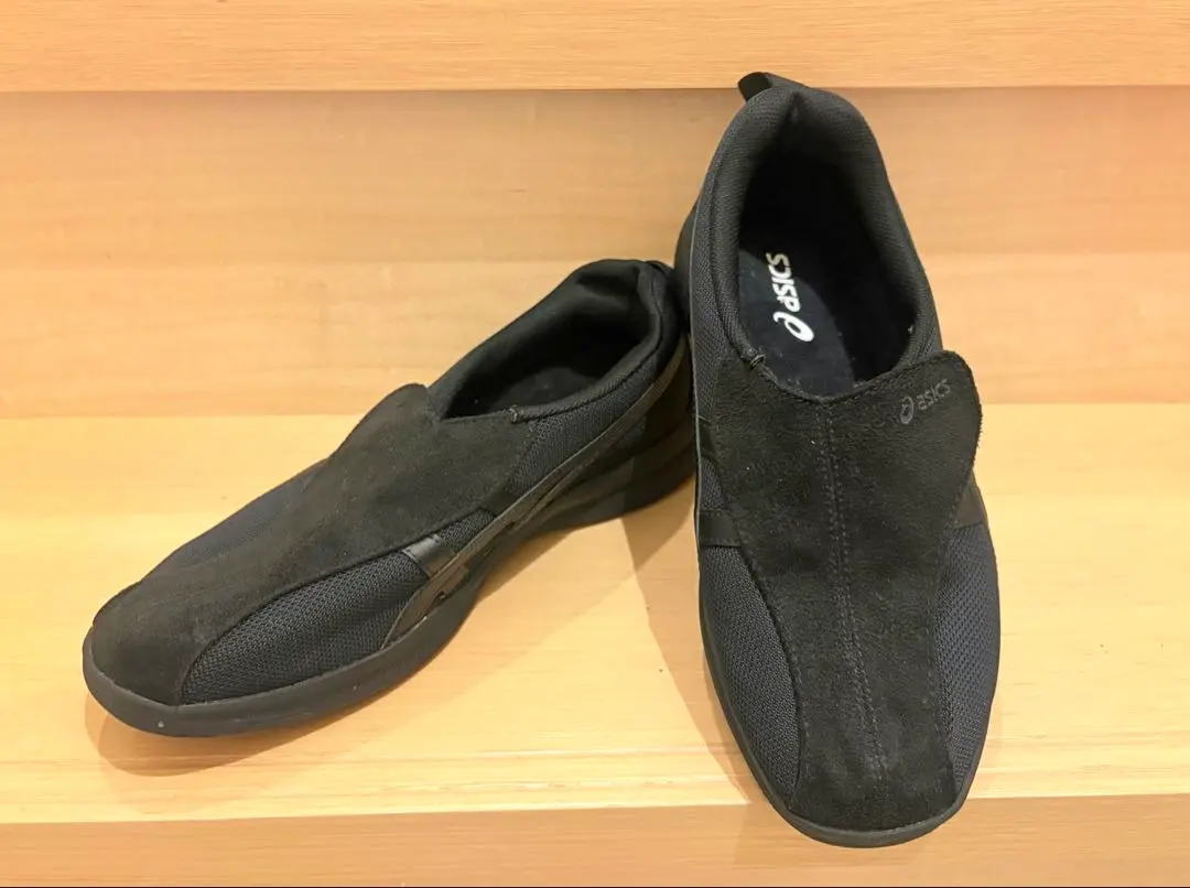 Thumbnail of ASICS indoor slip-on shoes, black