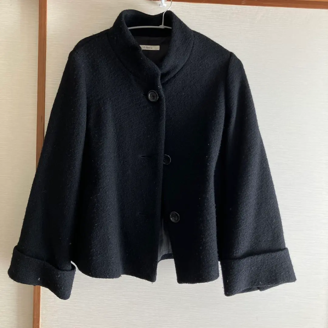 Thumbnail of CANOA Black Pea Coat Size 13