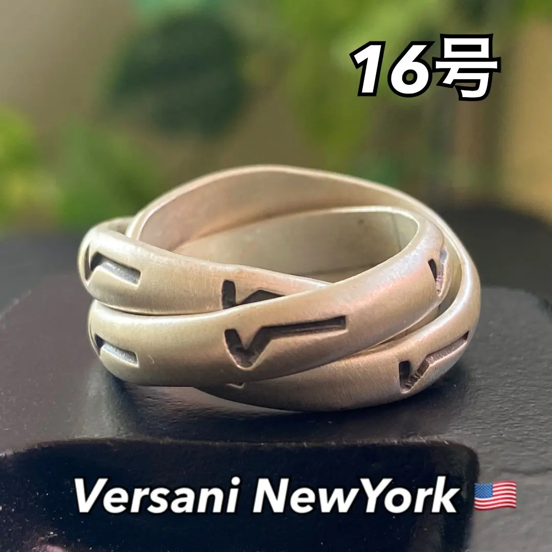 VERSANI【16号】三連リング プレーンワイド 正規品 Silver925 VERSANI【16号】三連リング プレーンワイド 正規品 Silver925