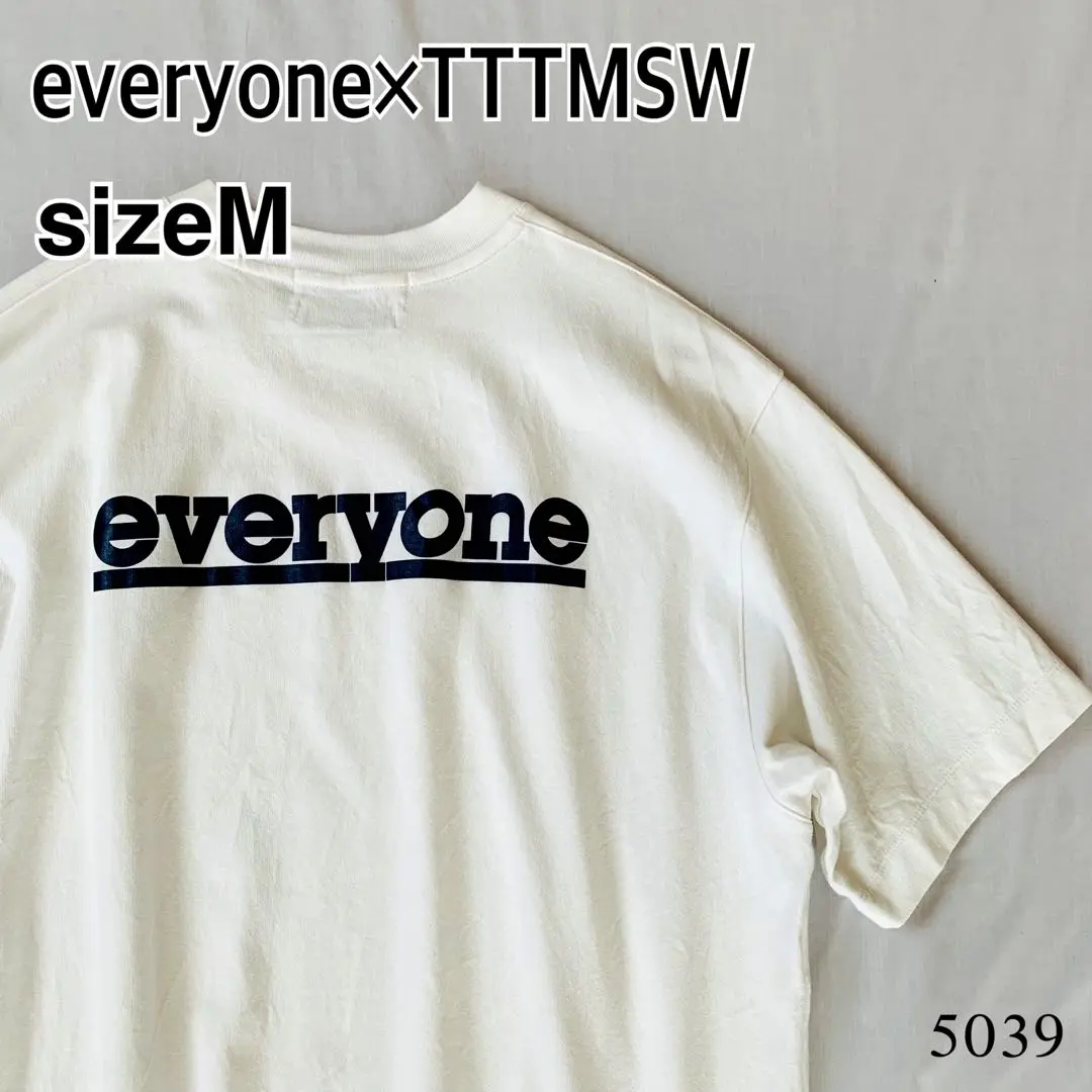 everyone × TTT MSW バックロゴ Tシャツ白 XLサイズ 2025年最新】everyone ttt mswの人気アイテム - メルカリ
