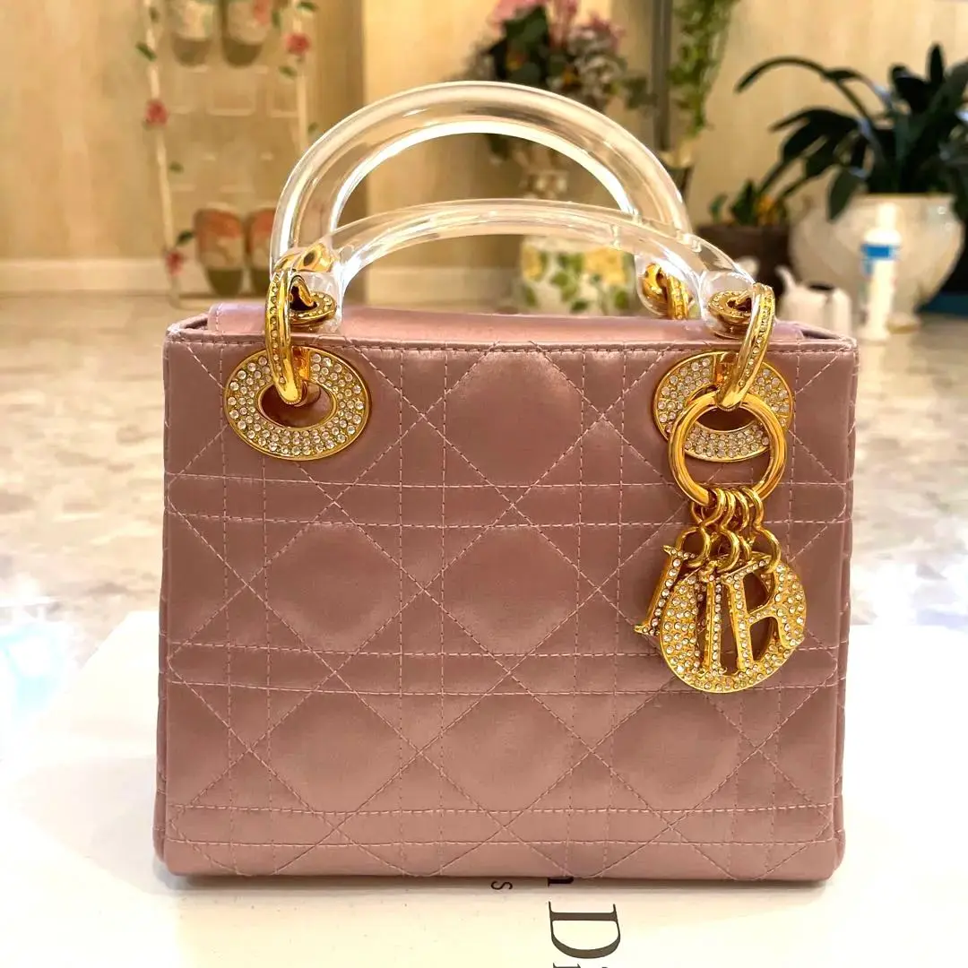 【箱付き】クリスチャン・ディオール レディディオール ミニ サテン Christian Dior Pre-Owned 2018 ミニ サテン レディ ディオール