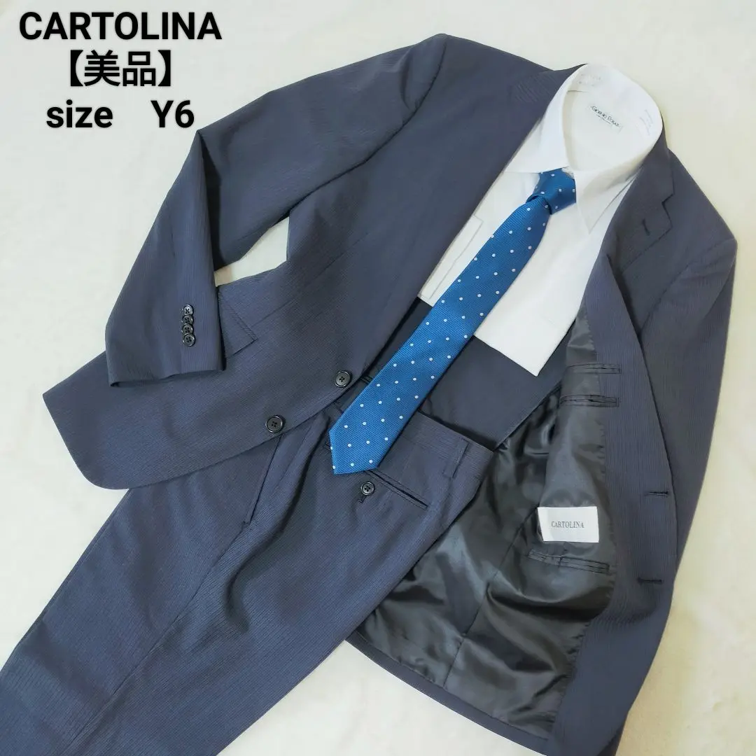 新品　CARTOLINA カルトリーナ　スーツ　シャドーチェック　ビジネス 2025年最新】CARTOLINAの人気アイテム - メルカリ