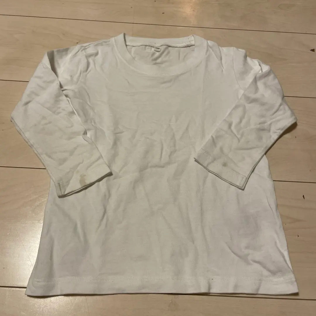 Thumbnail of White long-sleeved cut-and-sew shirt
