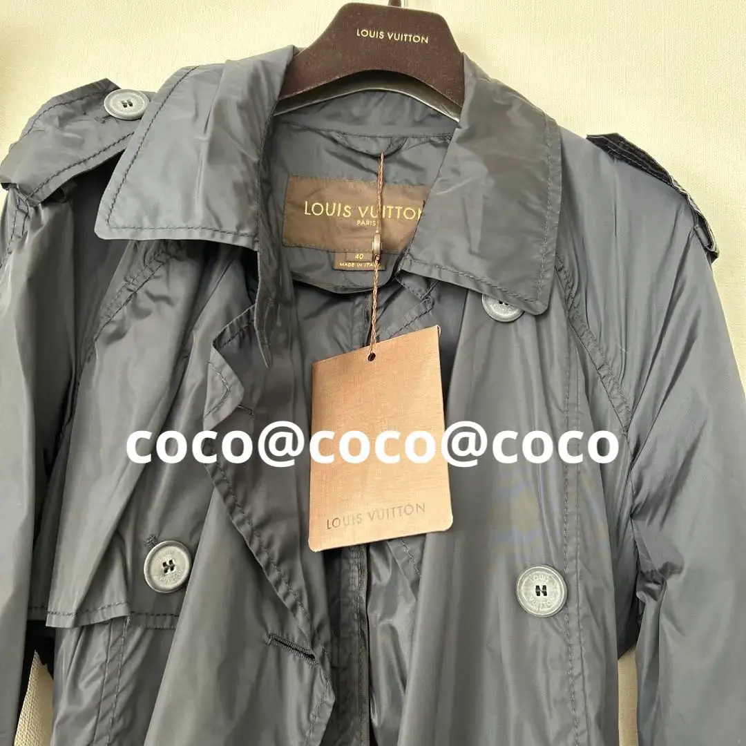 LOUIS VUITTON グレー レインコート 44 LOUIS VUITTON - ルイヴィトン スコットランド製 レイン