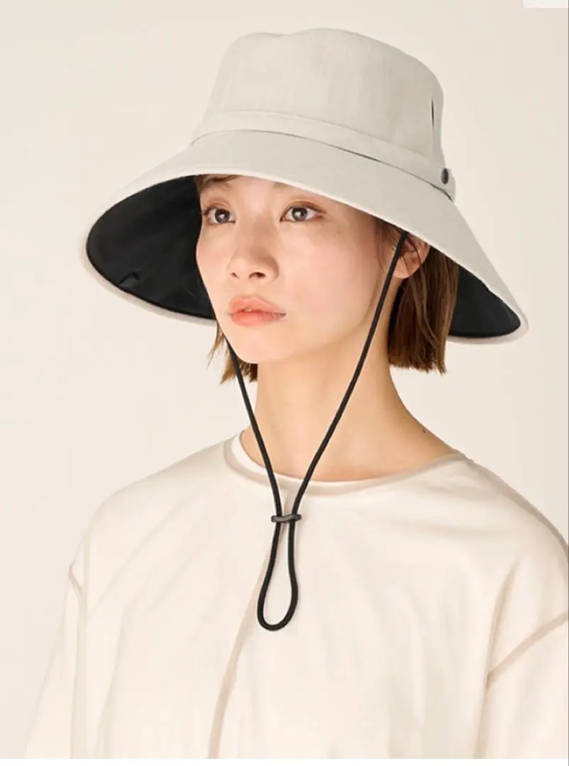 25日までの出品【試着のみ/新品】サンバリア100 ウィンドハット M ブラック 未使用品】サンバリア100 ウィンドハット サイクルハット 帽子