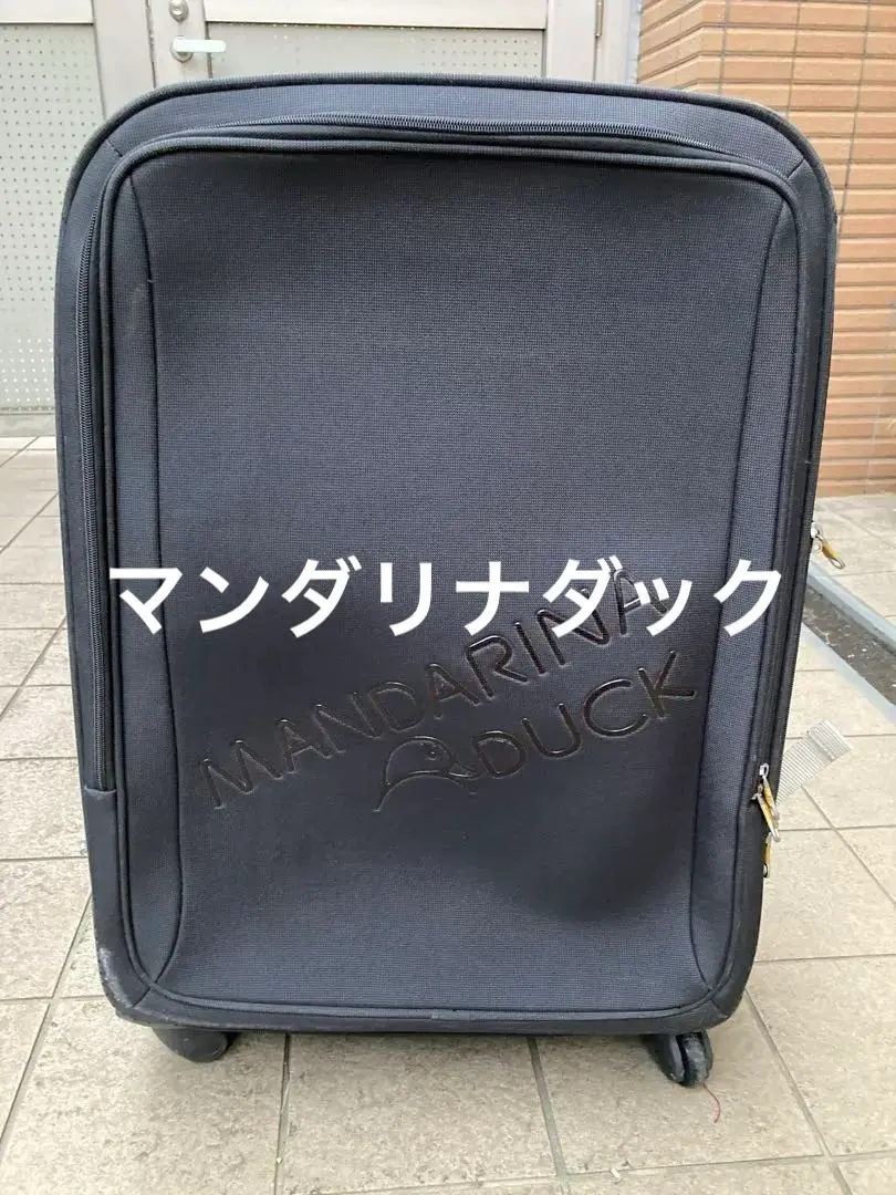 希少品】マンダリナダック ボストンキャリー グレー バッグ 2輪