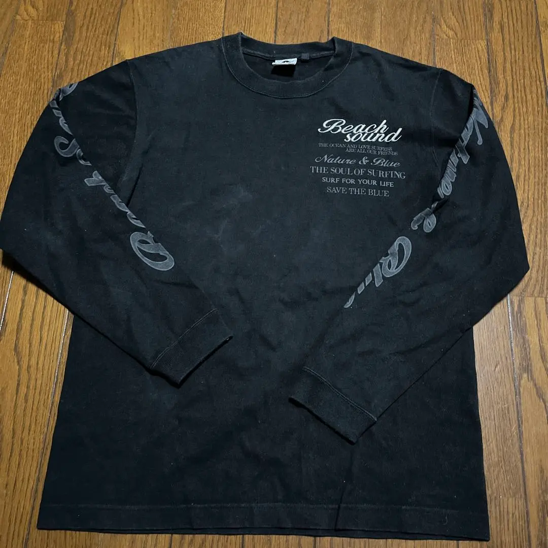 Thumbnail of Beach Sound Long Sleeve Cut-and-Sew - Black