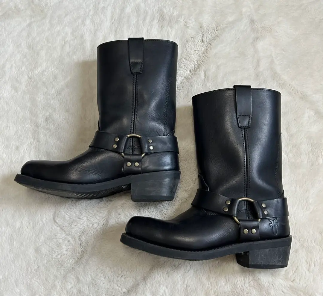 希少✨FRYE フライ ハーネスブーツ スクエアトゥ 米国製 23.5〜24.0 87400_01.jpg