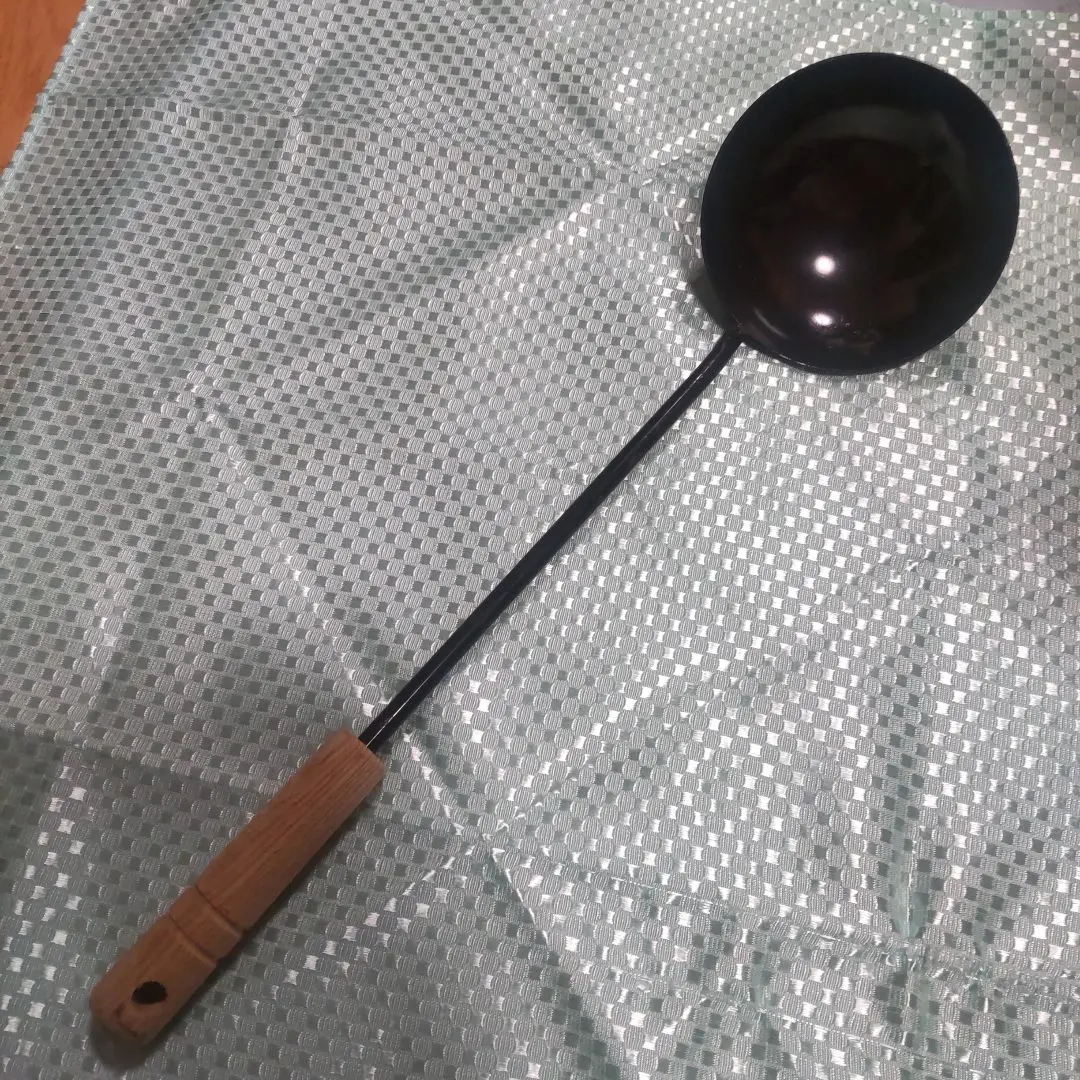 Thumbnail of Chinese Wok Ladle with Wooden Handle