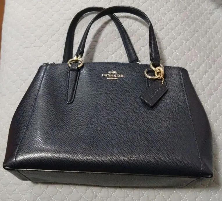 Thumbnail of COACH Navy Leather Handbag / Shoulder Bag
