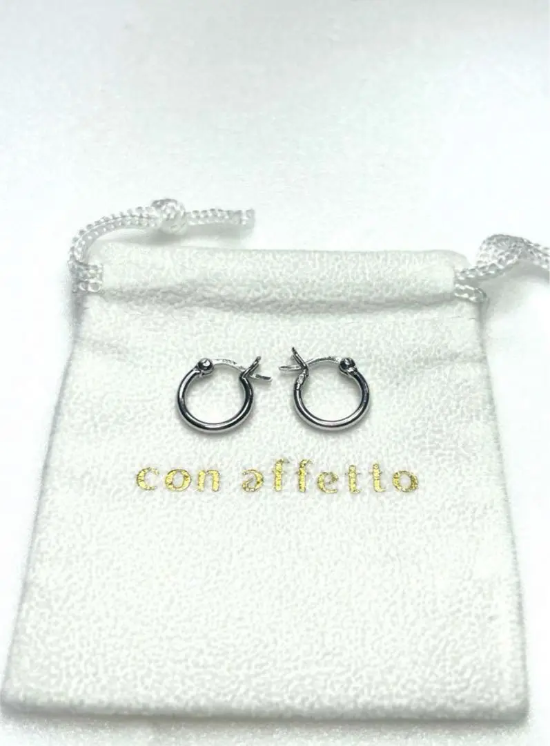 K10WG con affetto フープピアス 専用ケース付き 2025年最新】con affetto レディース ピアス(両耳用)の人気