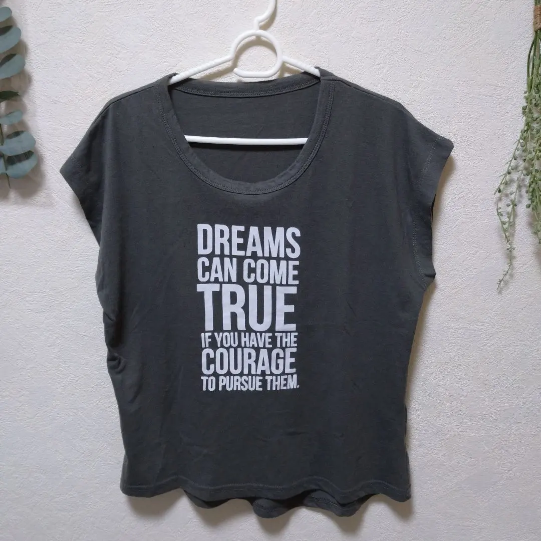 Thumbnail of Message Print Gray Short Sleeve T-shirt