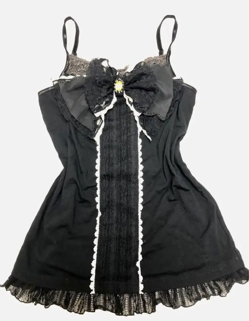Thumbnail of Rare axes femme Big Ribbon Camisole, Frills, Black, Liz Lisa Princess Style