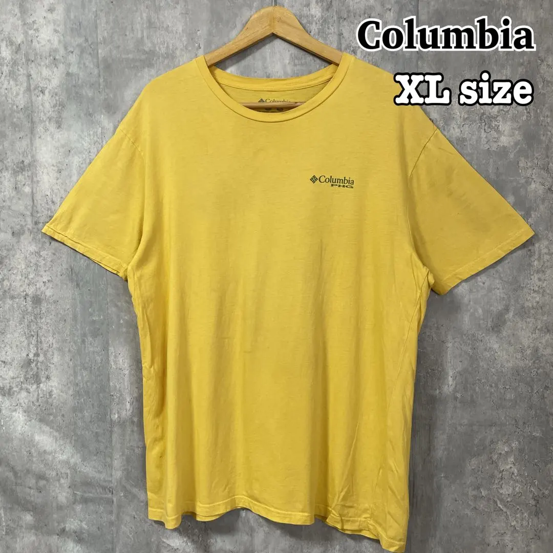Thumbnail of Columbia PHG Columbia XL Yellow T-shirt Back Print Vintage