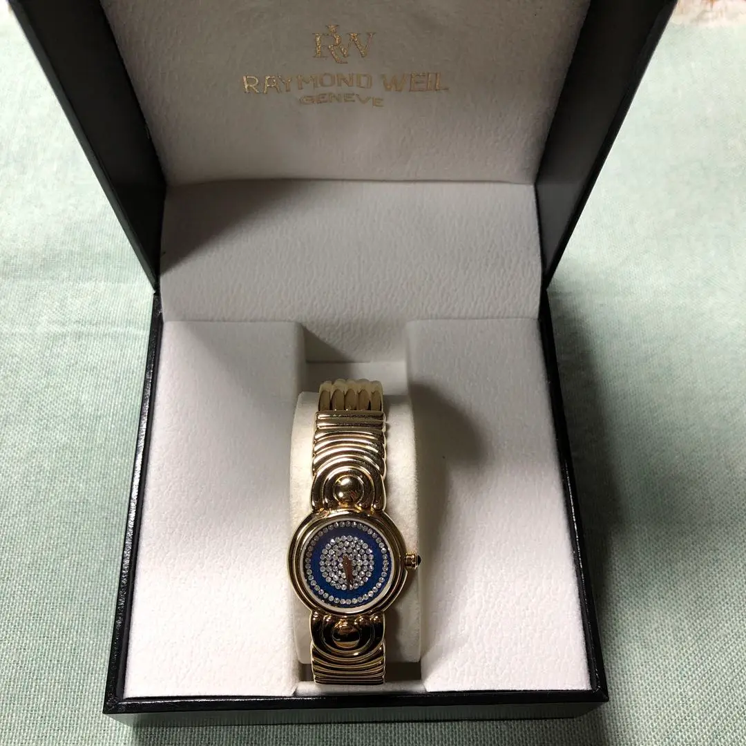 RAYMOND WEIL ブラックダイヤル 時計 5352ジャンク