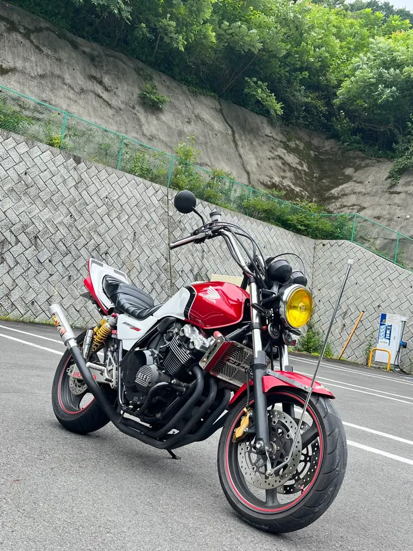 nc31スーパーフォアversionS 飛燕マフラー CB400SF NC31 飛燕 バージョンS 4-2-1 オリジナルマフラー 無地