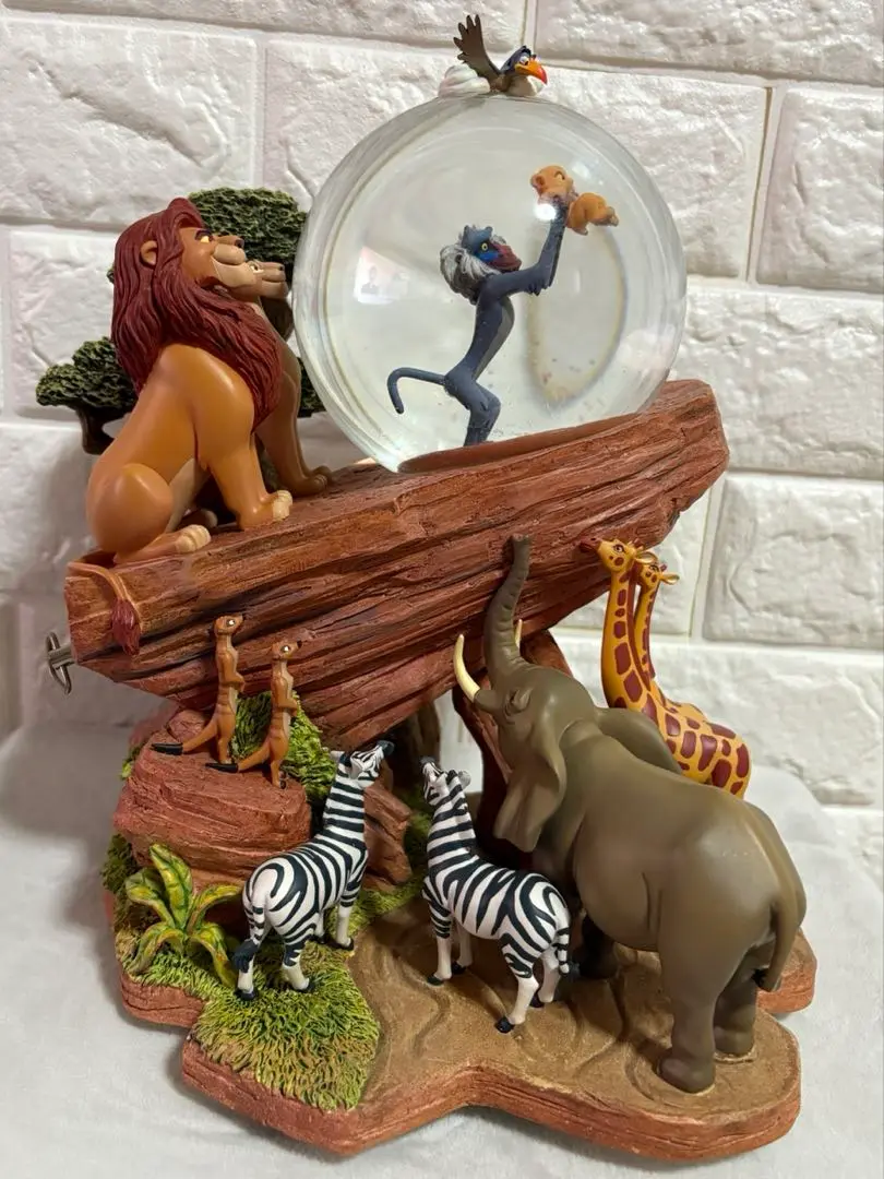 ディズニー ライオンキングキング スノーグローブ フィギュア オルゴール Disney☆ディズニー☆ライオンキング☆LION KING☆スノードーム