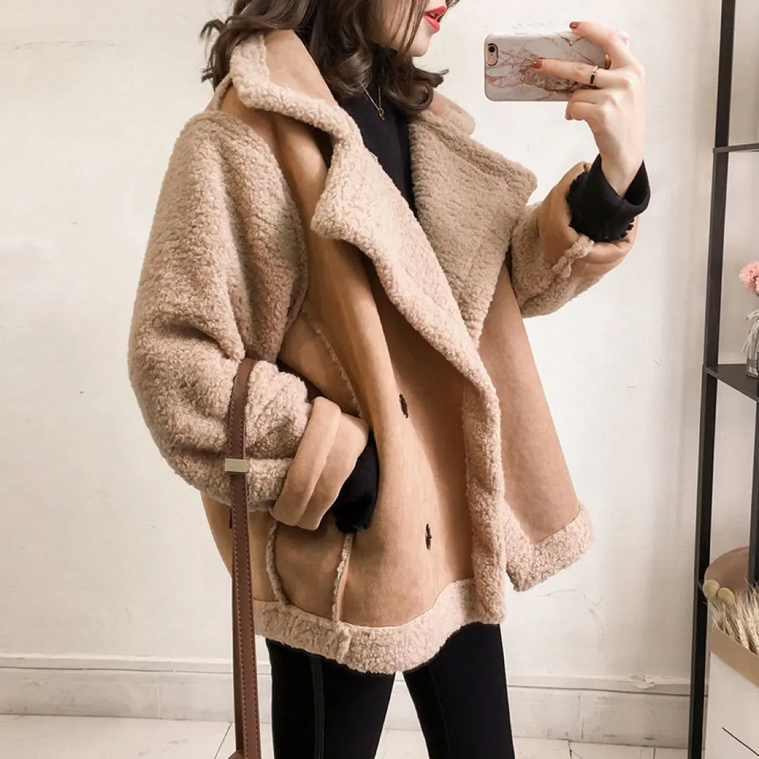 Thumbnail of Boa coat, boa jacket, short length, soft, plain, stylish, outerwear