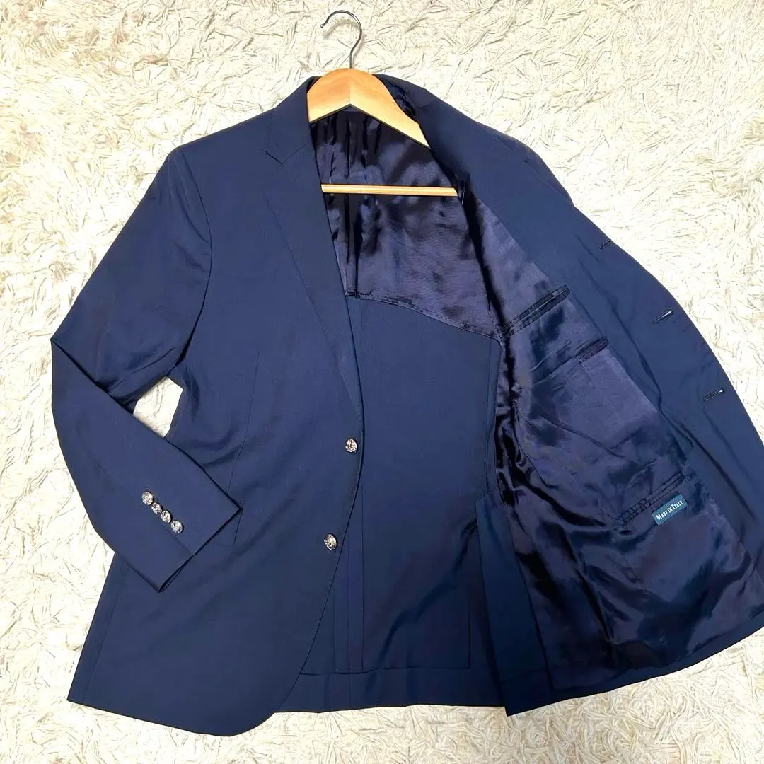Thumbnail of Excellent condition ✨ Polo Ralph Lauren tailored jacket, made in Italy, silver buttons, 2-button, navy