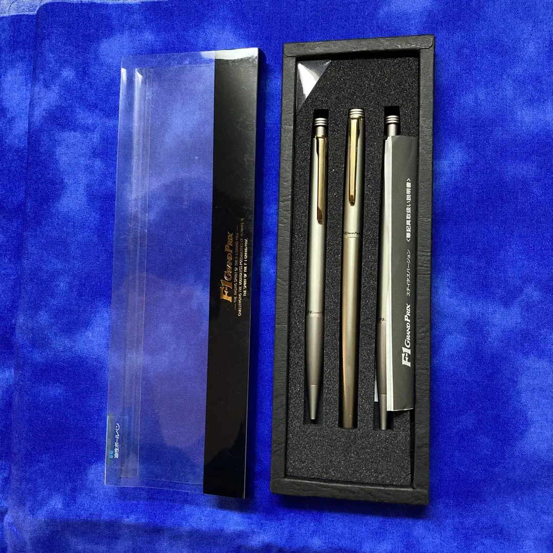 オートF-1 水性原子筆 油性原子筆 自動鉛筆 三件套 停產未使用品 的縮圖