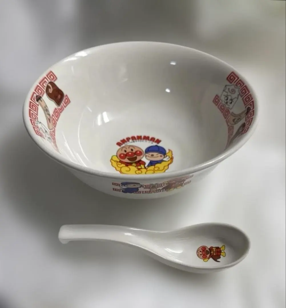 Thumbnail of Excellent condition! Anpanman Donburi Bowl & Ladle Set