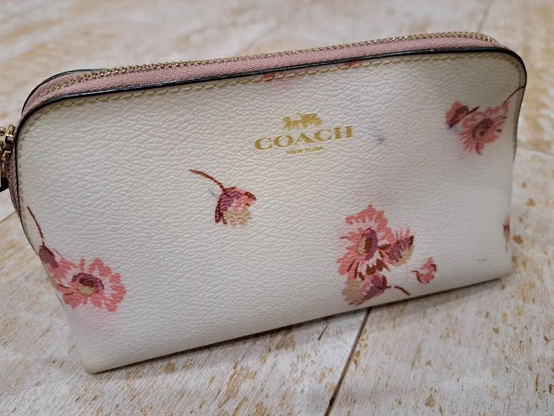 Thumbnail of COACH Floral Leather Pouch