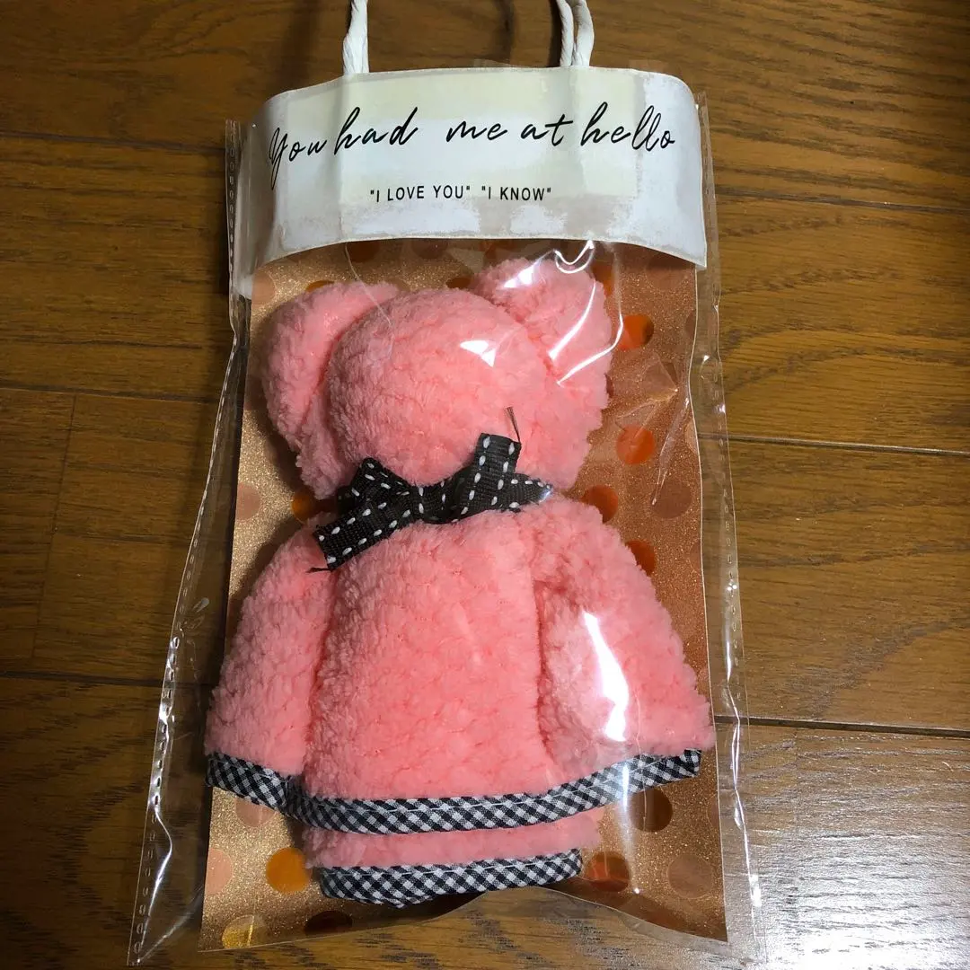 Thumbnail of Pink teddy bear plushie