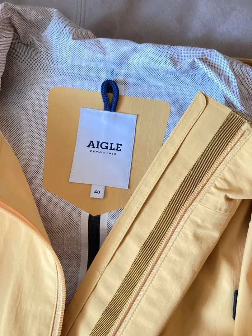 新品未使用AIGLEエーグル レインウェア アウター イエロー エーグル AIGLE ゴアテックス ホレル ジャケット （イエロー