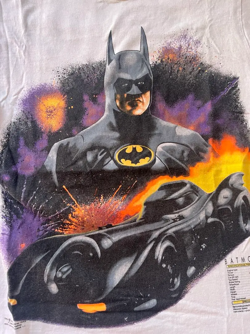 ホットウィール BATMOBILE & エアブラシハンドペイントキッズ用Tシャツ ホットウィール BATMOBILE & エアブラシハンドペイントキッズ用T