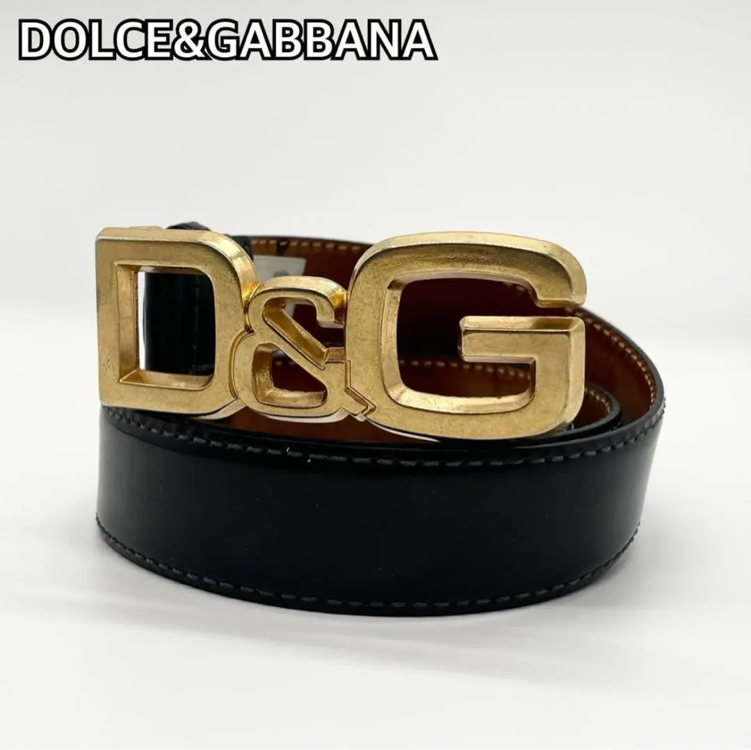 D&G ロゴバックル エナメルベルト ブラック/パープル BC4646AX622_80999_0.jpg