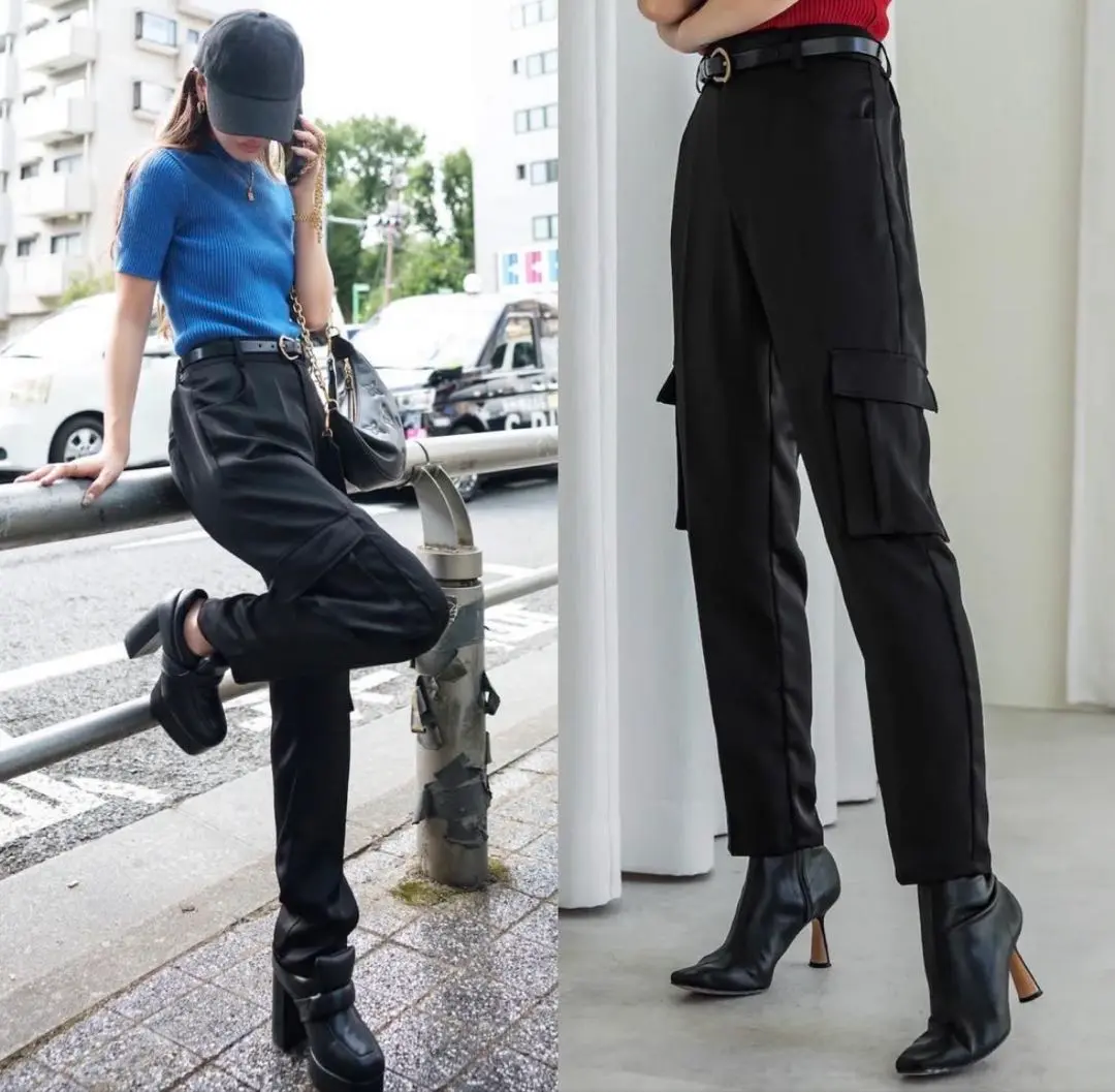 グラムリップス　サテン　テーパードカーゴパンツ　新品未使用 サテン Tapered カーゴパンツ
