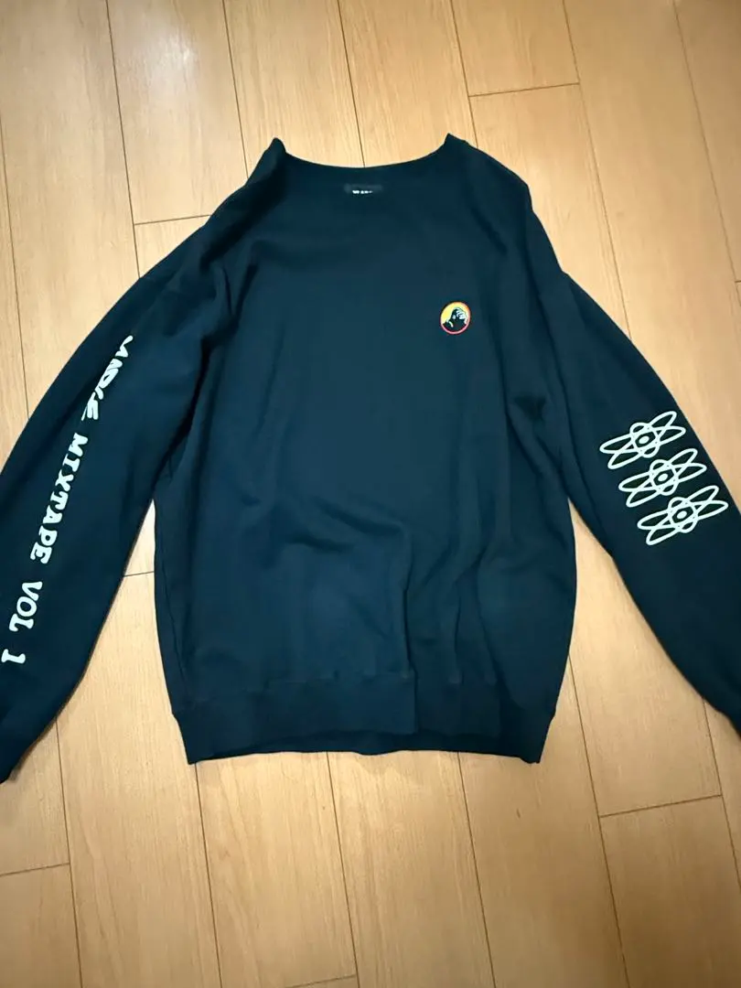 XLARGE 圖案運動衫 L 黑色 的縮圖