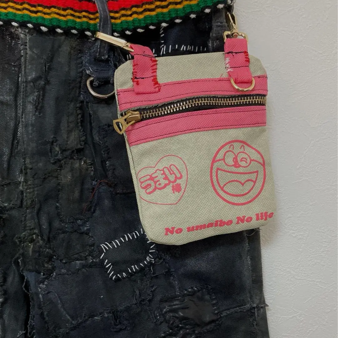 クラスト　パンク　民族ポーチ　ハンドメイド クラストパンク民族ポーチハンドメイド