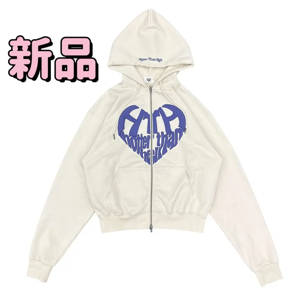 ジップパーカー ストリート yaungersong ヤンガーソング 短丈 💚NEWロゴアイテム💚 【yung logo chain stitch zip hoodie