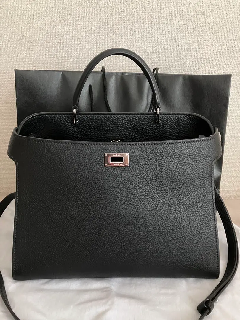 ⭐️新品未使用⭐️　ミチノパリ　ルテス　スモール　ハンドバッグ　ブラック　レザー ハンドバッグ - ルテス スモール ブラック – Michino Paris