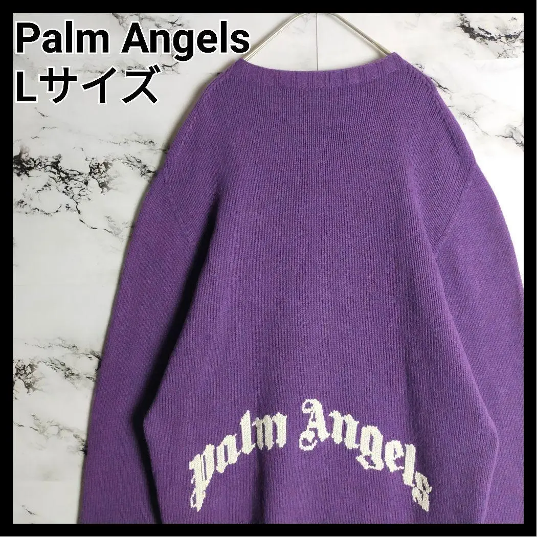 PALM ANGELS 売れ筋商品|||パーム・エンジェルス ニット&セーター アウター レディース Sweaters Blue 2025年最新】Palm Angels メンズ ニット・セーターの人気