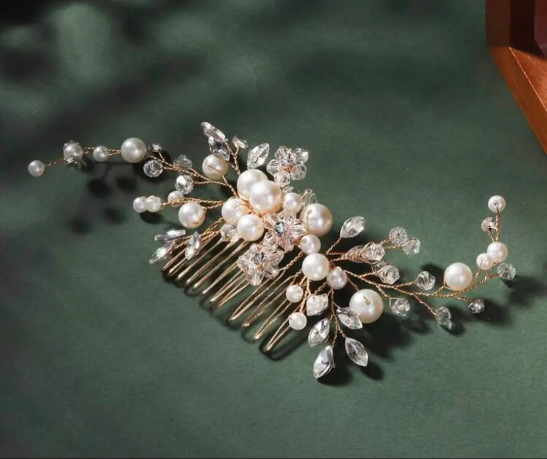 Thumbnail of Hair accessories, gold, hair ornaments, wedding, party, gorgeous, kanzashi